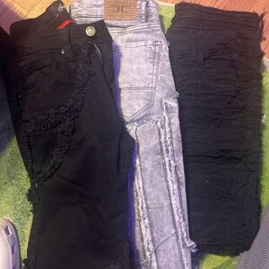 3 stacked jeans size 32
